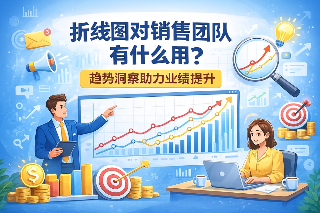 折线图对销售团队有什么用？趋势洞察助力业绩提升