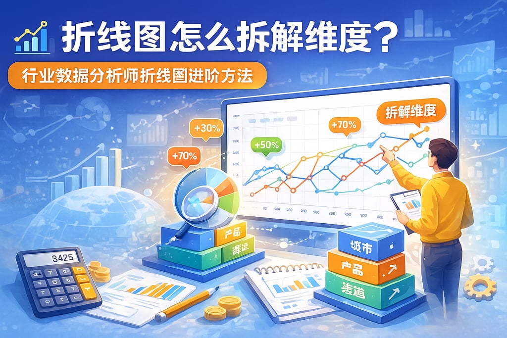 折线图怎么拆解维度？行业数据分析师折线图进阶方法