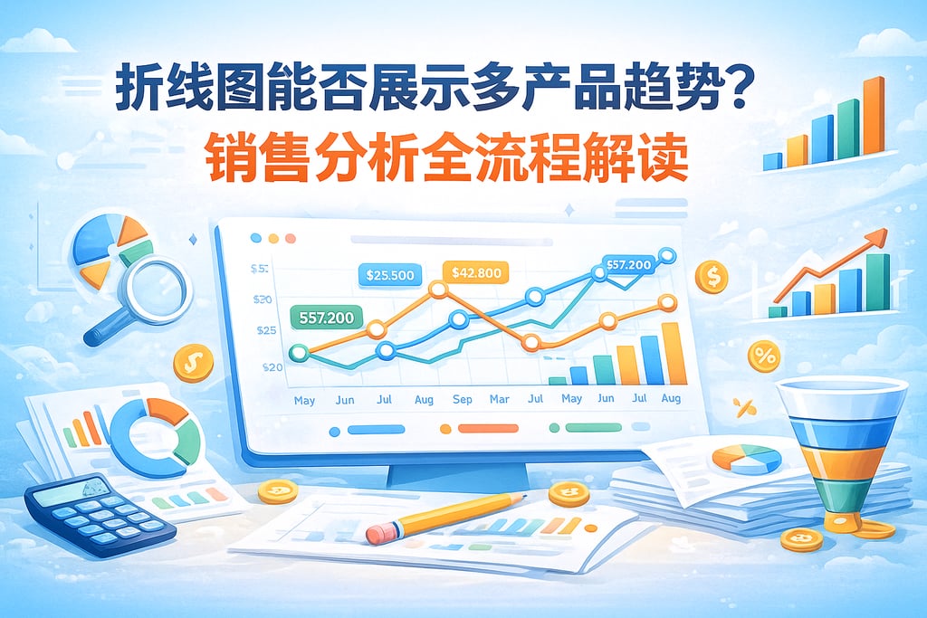 折线图能否展示多产品趋势？销售分析全流程解读