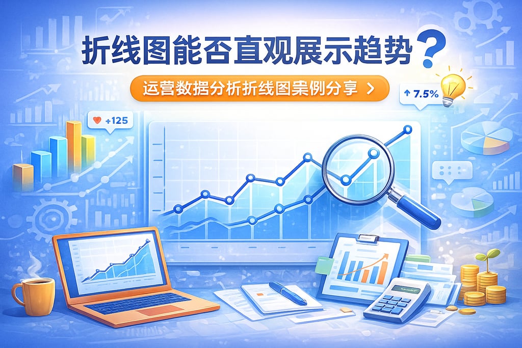 折线图能否直观展示趋势？运营数据分析折线图案例分享