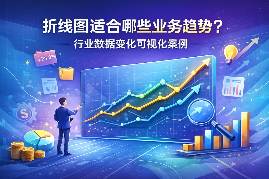 折线图适合哪些业务趋势？行业数据变化可视化案例
