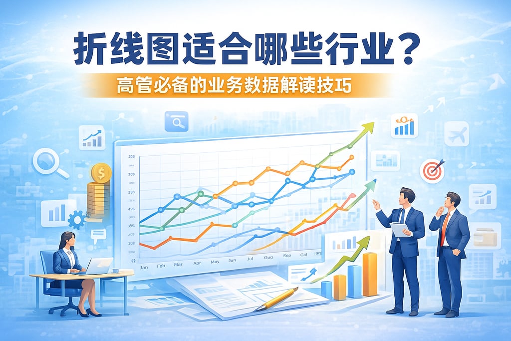折线图适合哪些行业？高管必备的业务数据解读技巧