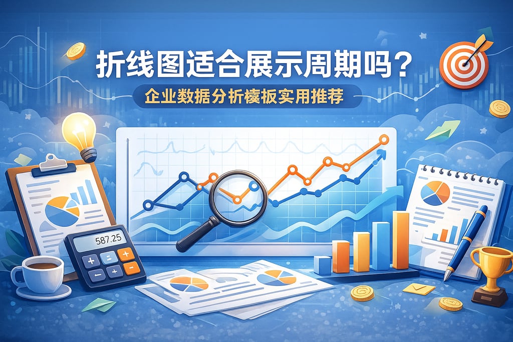 折线图适合展示周期吗？企业数据分析模板实用推荐