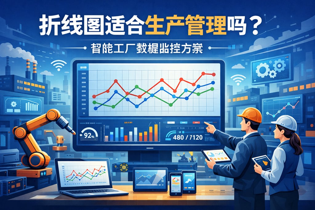 折线图适合生产管理吗？智能工厂数据监控方案