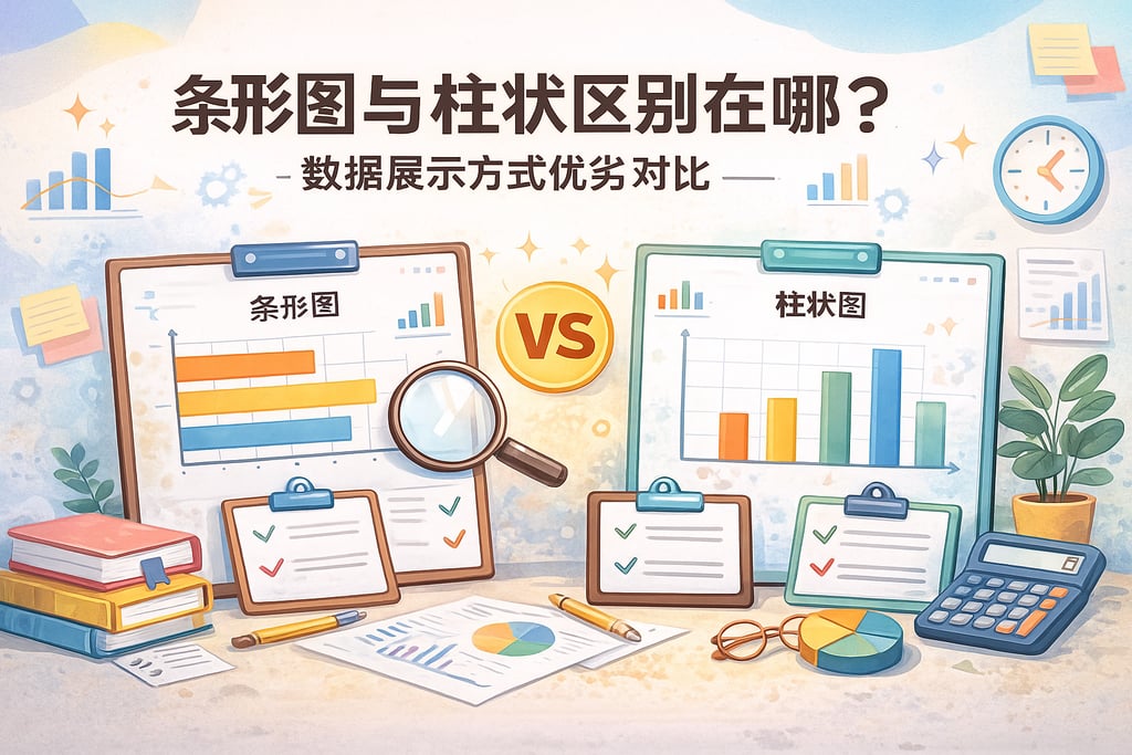 条形图与柱状图区别在哪？数据展示方式优劣对比