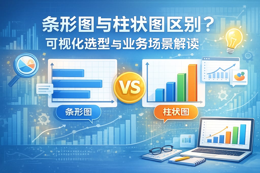 条形图与柱状图区别？可视化选型与业务场景解读