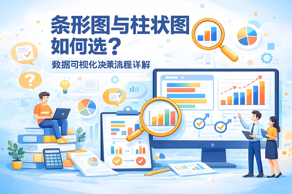 条形图与柱状图如何选？数据可视化决策流程详解