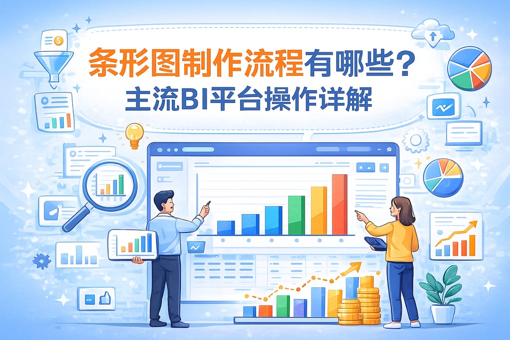 条形图制作流程有哪些？主流BI平台操作详解