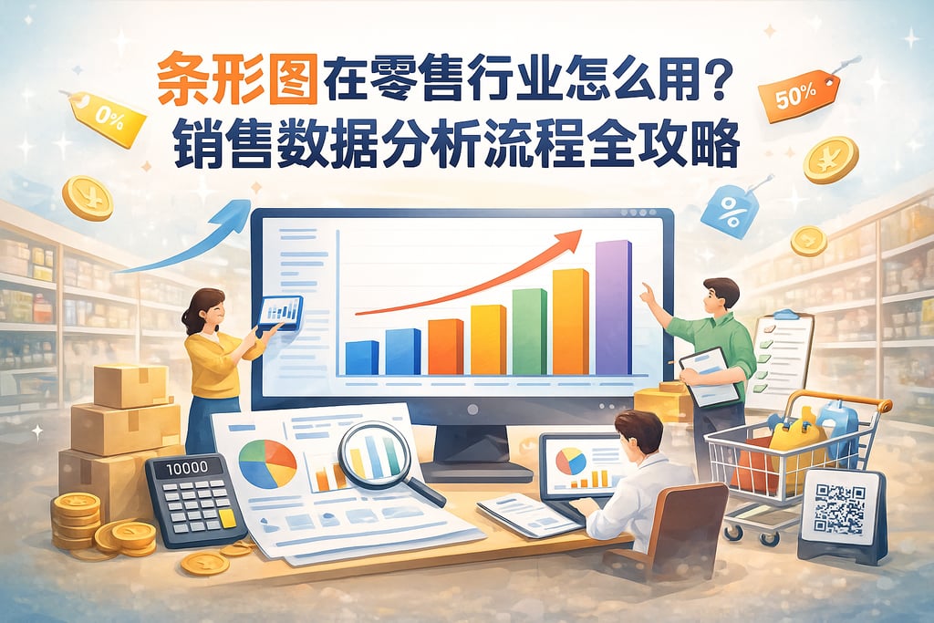 条形图在零售行业怎么用？销售数据分析流程全攻略