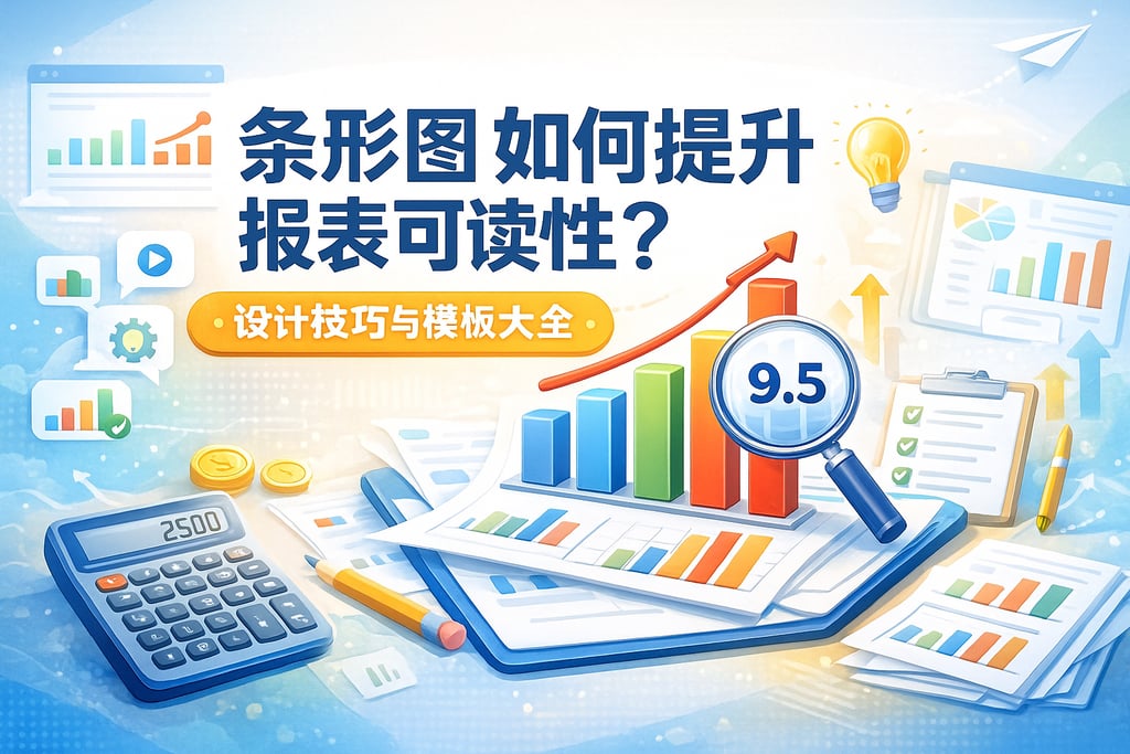 条形图如何提升报表可读性？设计技巧与模板大全