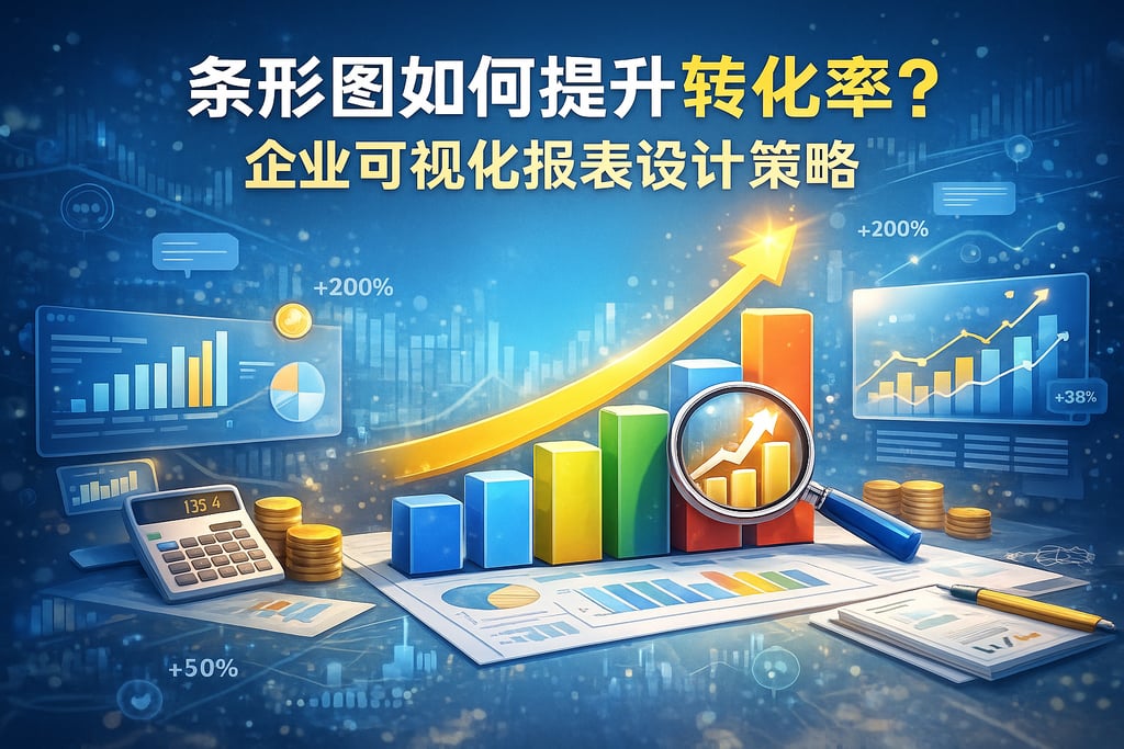 条形图如何提升转化率？企业可视化报表设计策略