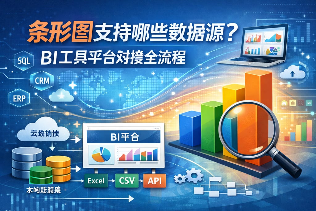 条形图支持哪些数据源？BI工具平台对接全流程