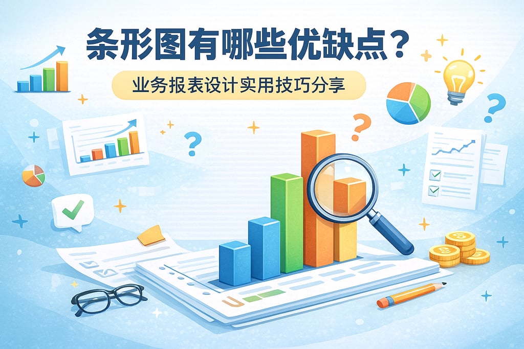 条形图有哪些优缺点？业务报表设计实用技巧分享
