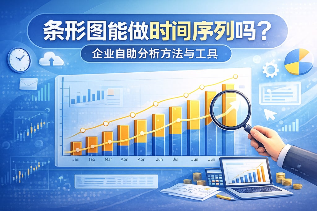 条形图能做时间序列吗？企业自助分析方法与工具