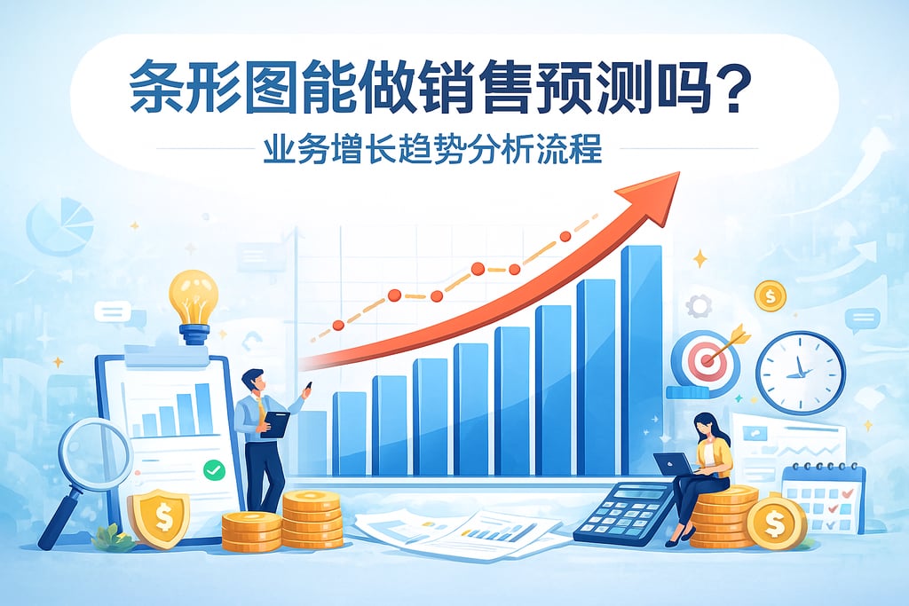条形图能做销售预测吗？业务增长趋势分析流程