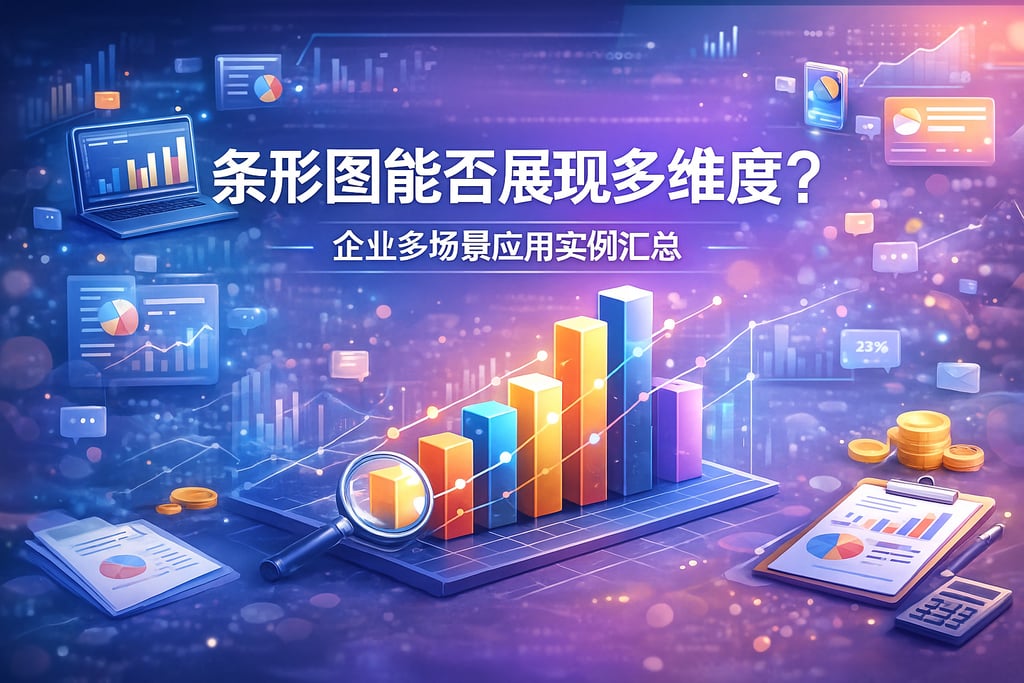 条形图能否展现多维度？企业多场景应用实例汇总