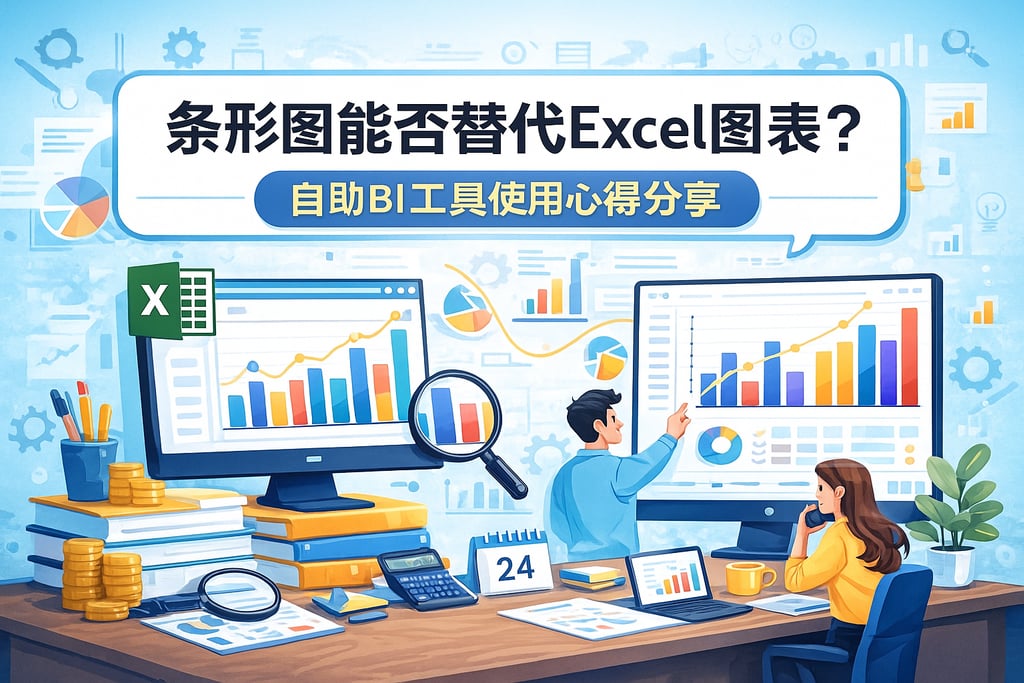 条形图能否替代Excel图表？自助BI工具使用心得分享