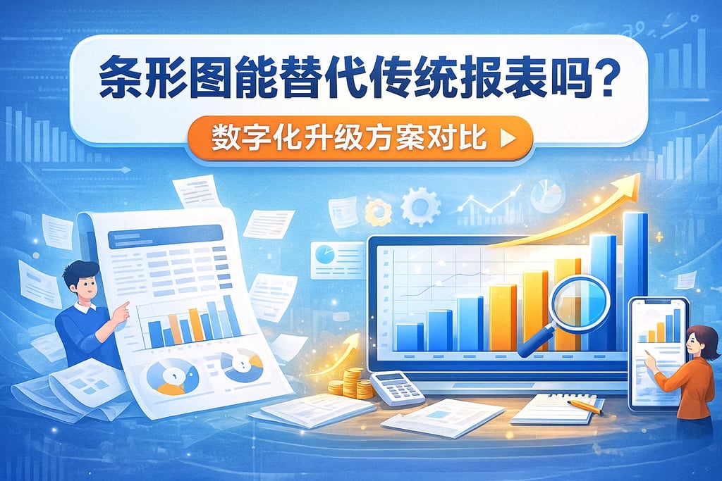 条形图能替代传统报表吗？数字化升级方案对比