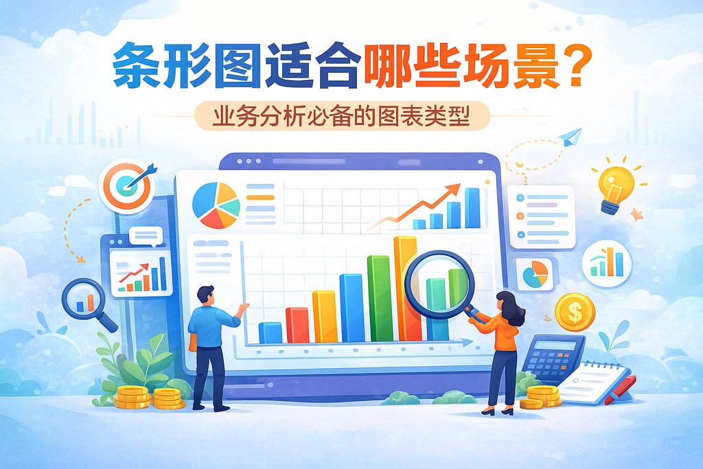 条形图适合哪些场景？业务分析必备的图表类型