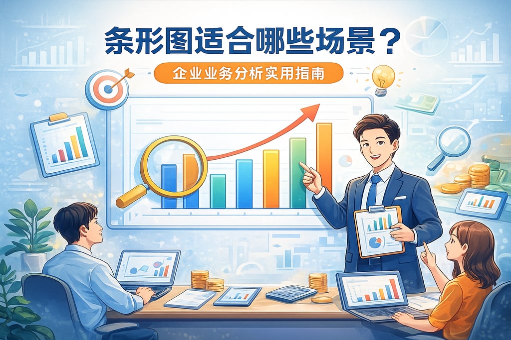 条形图适合哪些场景？企业业务分析实用指南