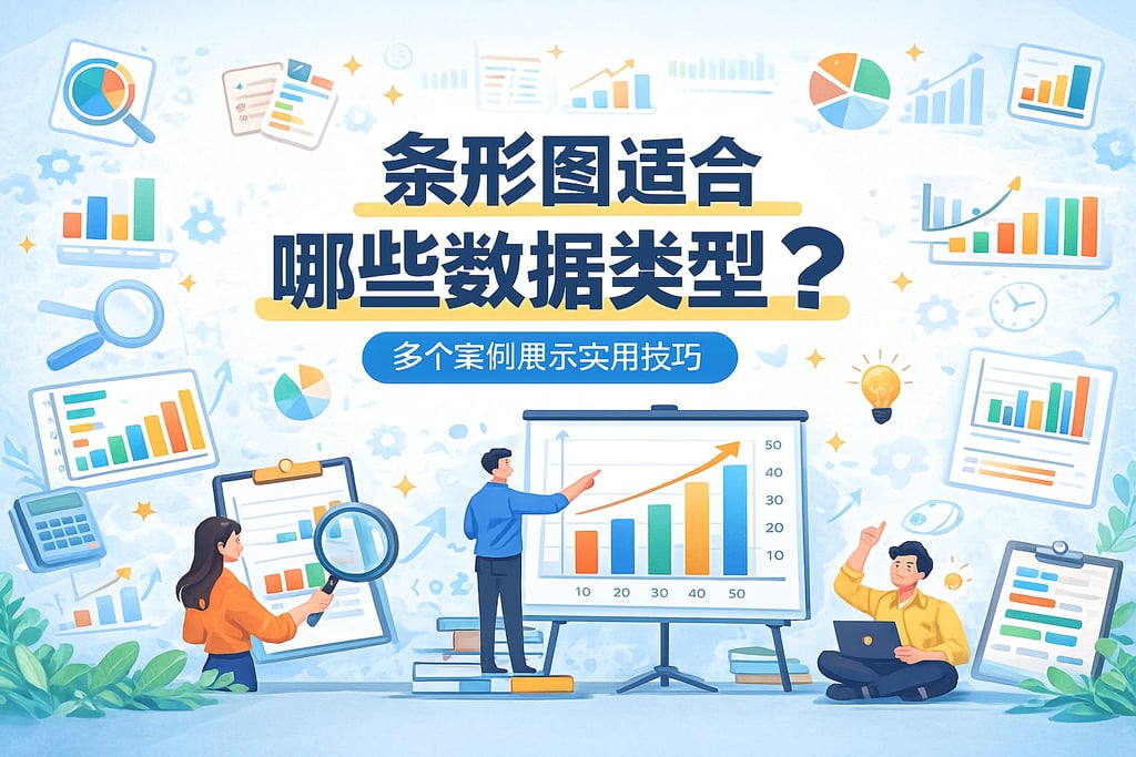 条形图适合哪些数据类型？多个案例展示实用技巧