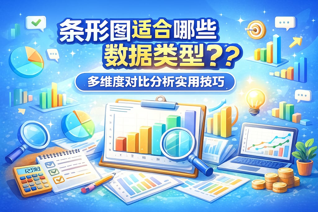 条形图适合哪些数据类型？多维度对比分析实用技巧