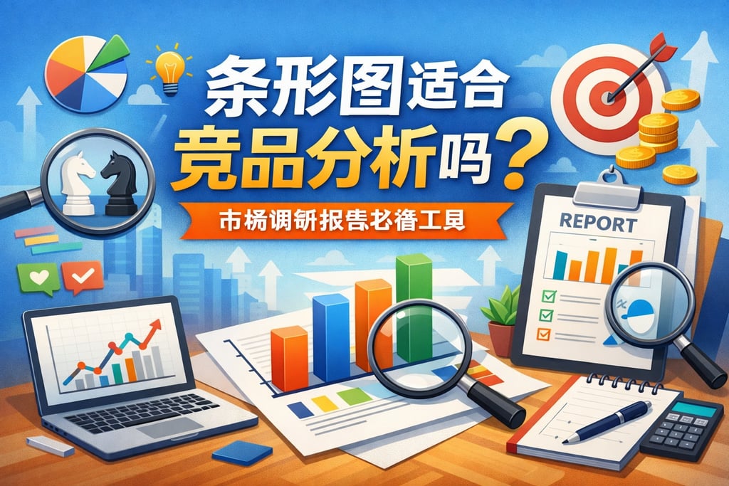 条形图适合竞品分析吗？市场调研报告必备工具