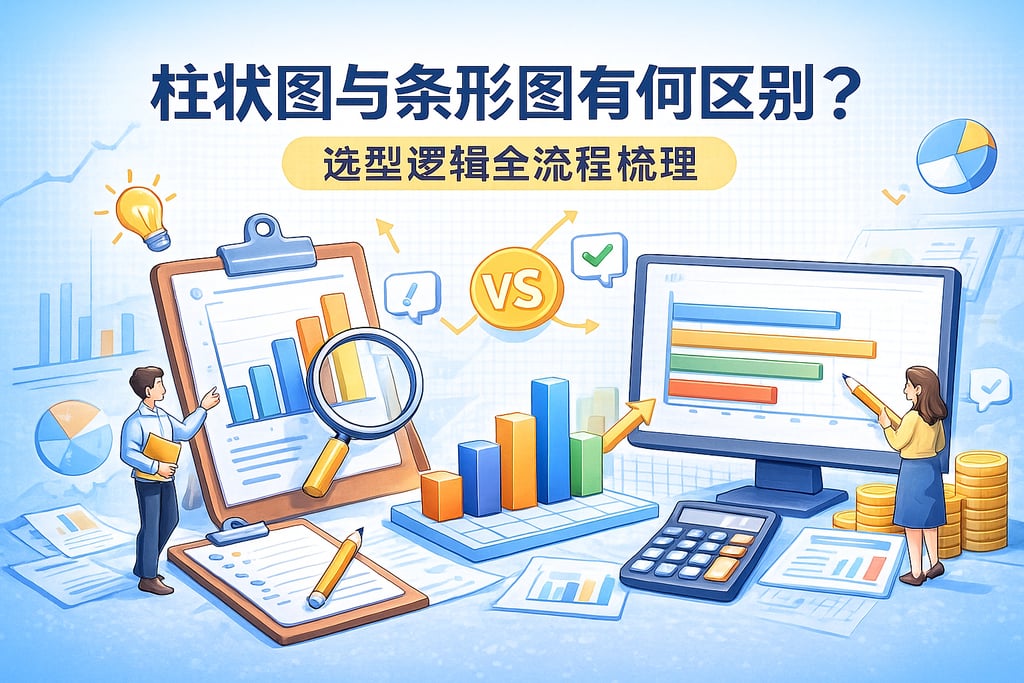 柱状图与条形图有何区别？选型逻辑全流程梳理