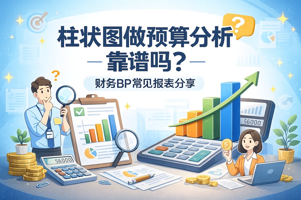 柱状图做预算分析靠谱吗？财务BP常见报表分享