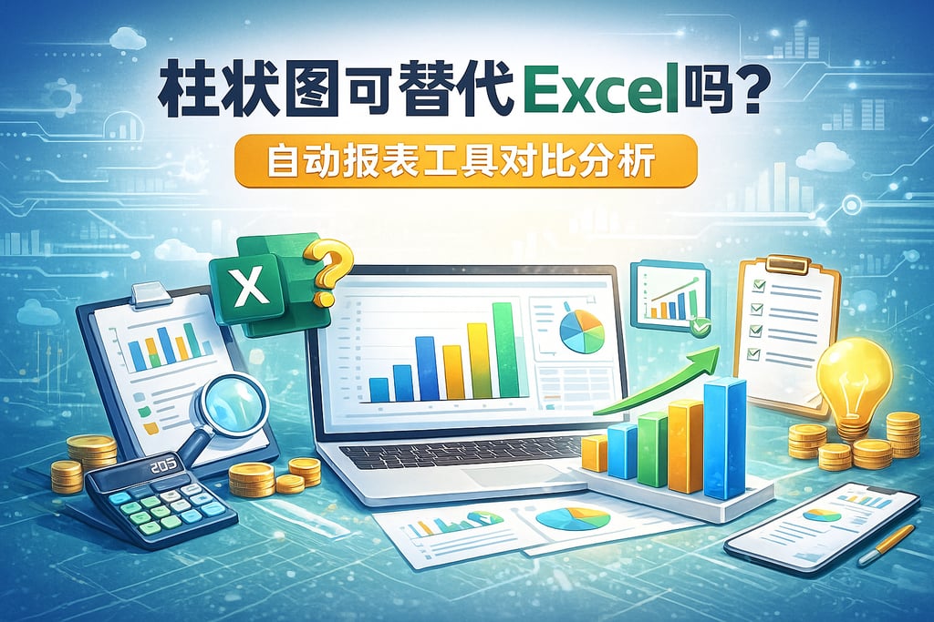 柱状图可以替代Excel吗？自动报表工具对比分析