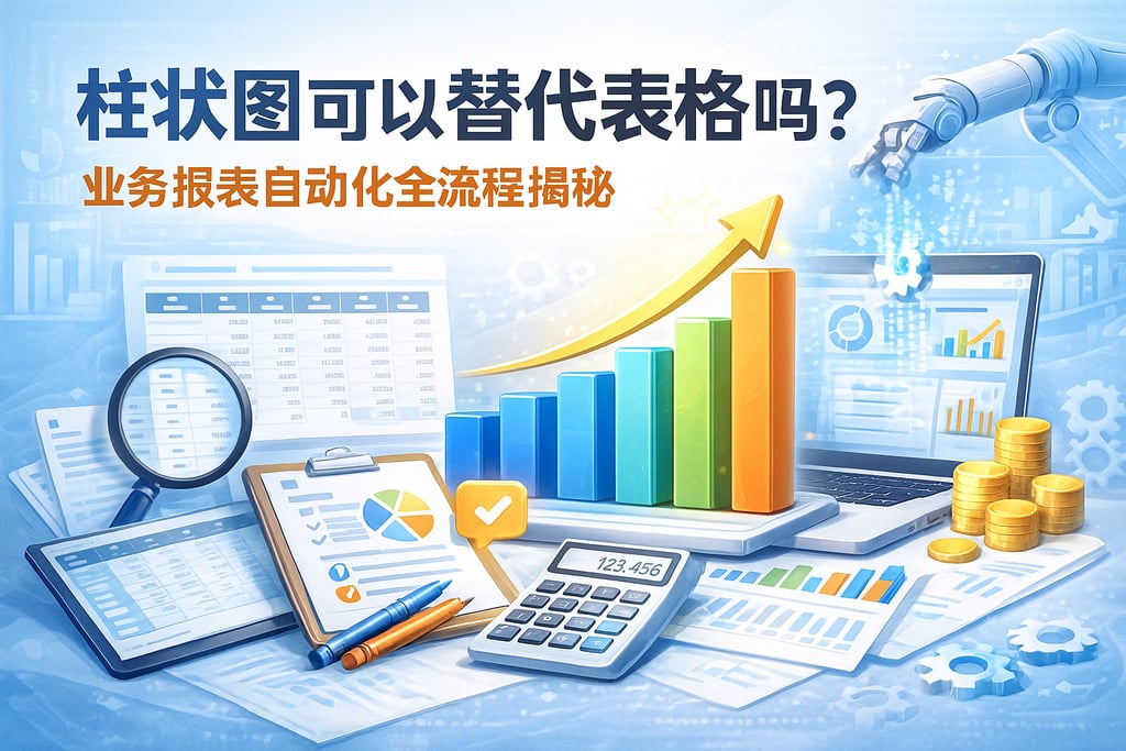 柱状图可以替代表格吗？业务报表自动化全流程揭秘