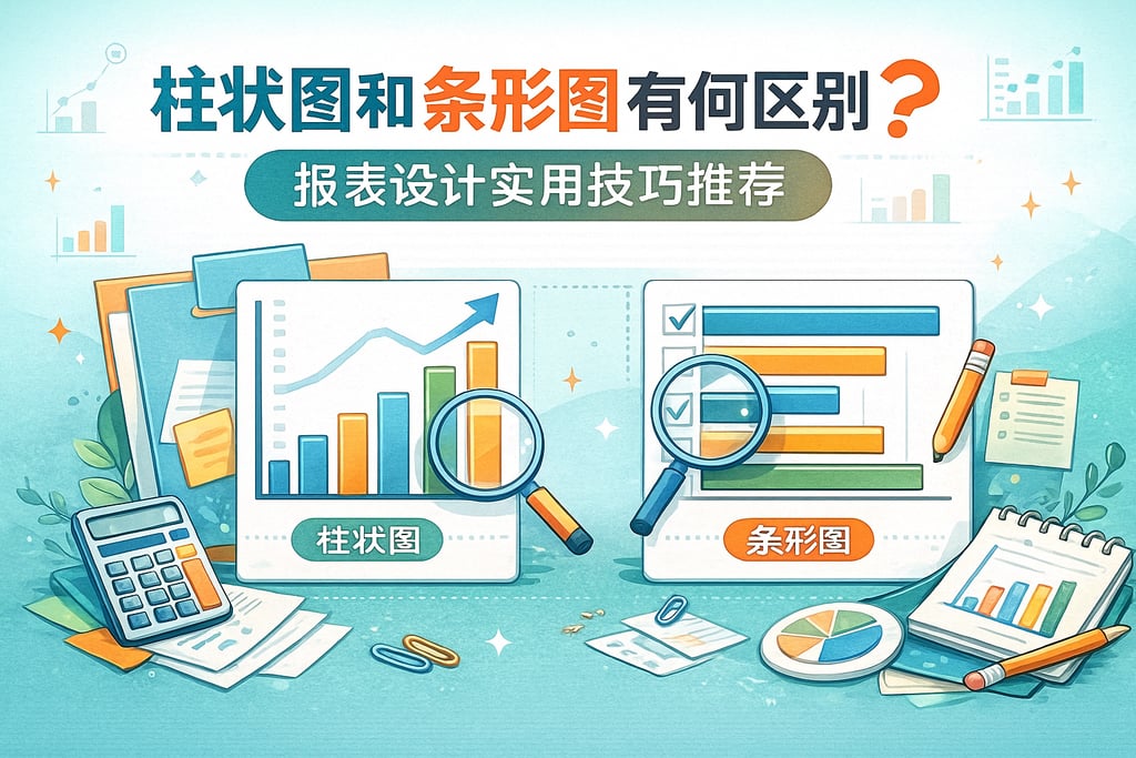 柱状图和条形图有何区别？报表设计实用技巧推荐