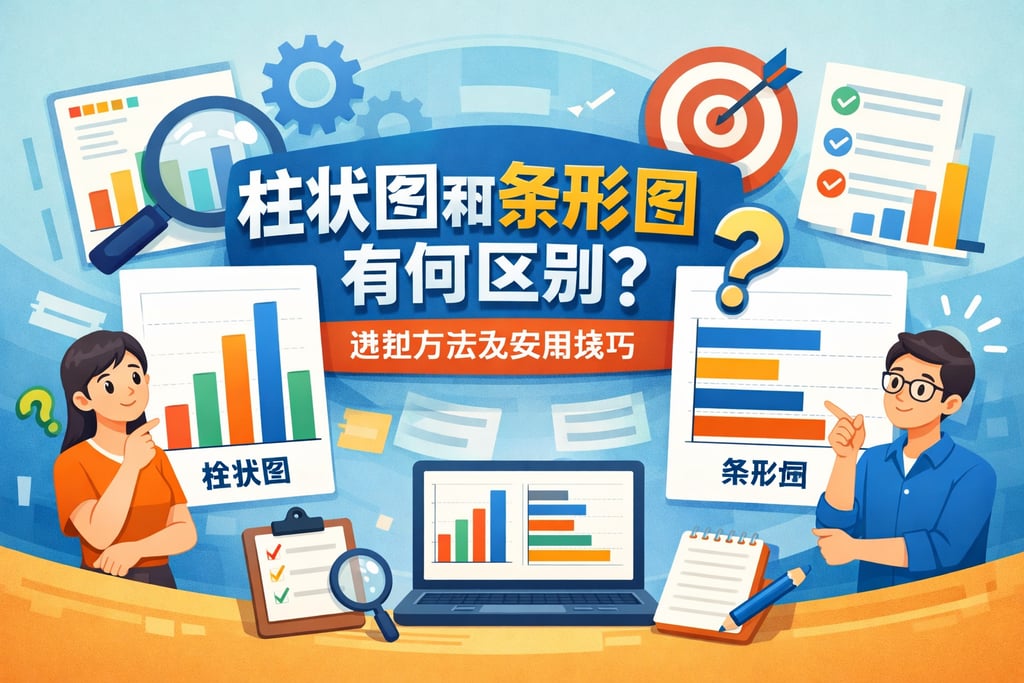 柱状图和条形图有何区别？选型方法及实用技巧