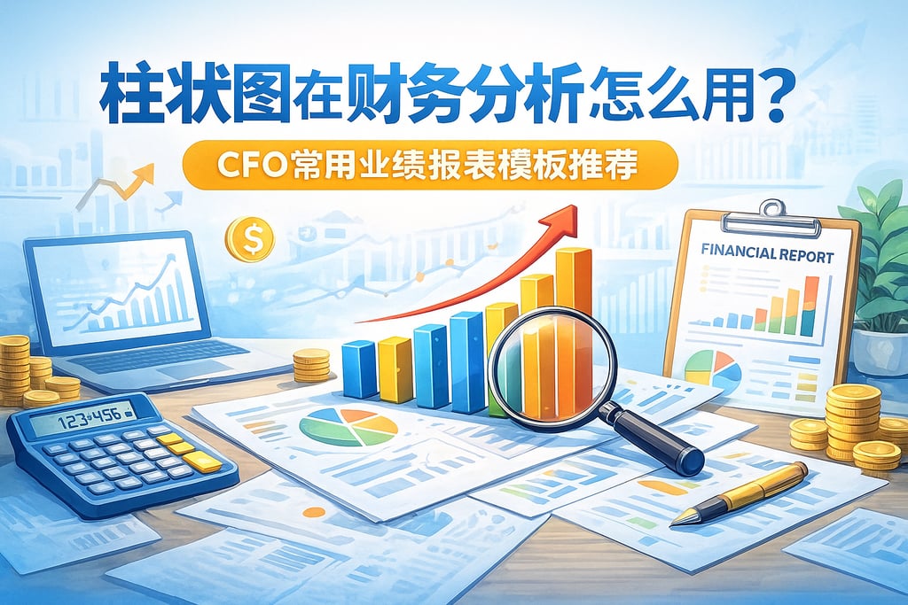 柱状图在财务分析怎么用？CFO常用业绩报表模板推荐
