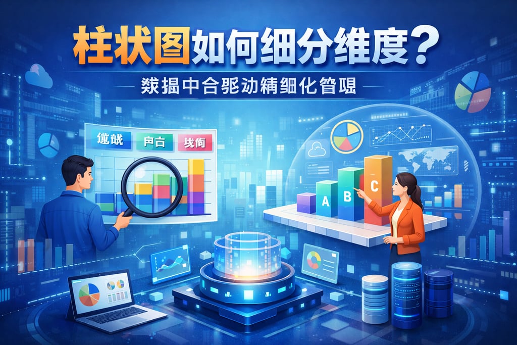 柱状图如何细分维度？数据中台驱动精细化管理