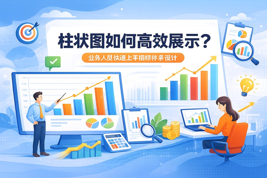 柱状图如何高效展示？业务人员快速上手指标体系设计