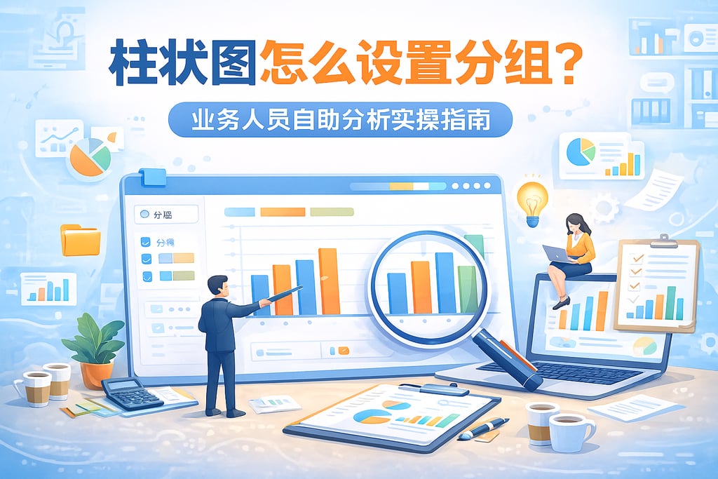 柱状图怎么设置分组？业务人员自助分析实操指南