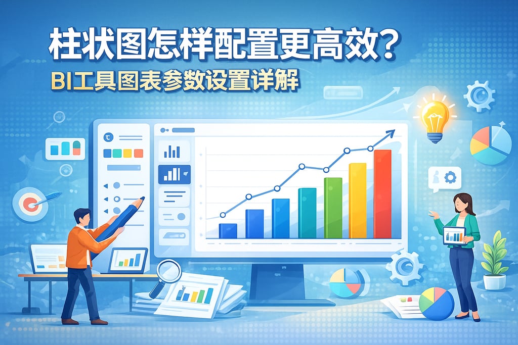 柱状图怎样配置更高效？BI工具图表参数设置详解