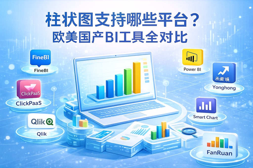 柱状图支持哪些平台？国产BI工具全对比