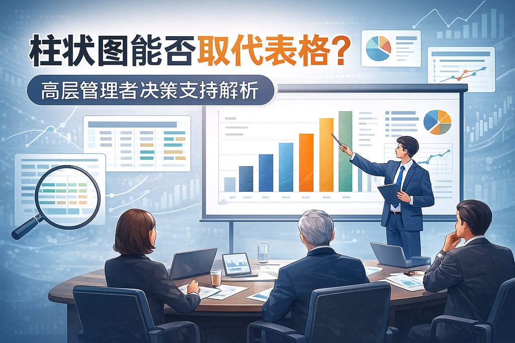 柱状图能否取代表格？高层管理者决策支持解析