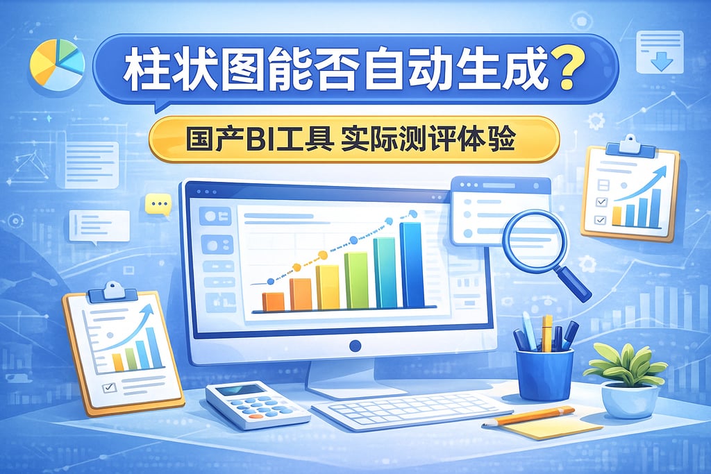 柱状图能否自动生成？国产BI工具实际测评体验