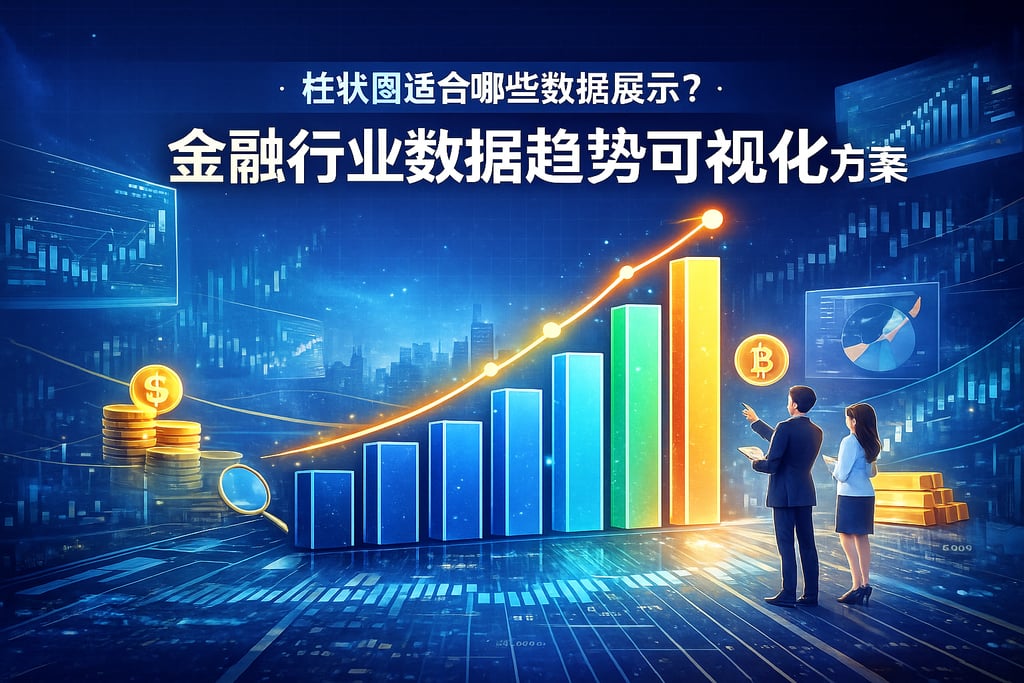 柱状图适合哪些数据展示？金融行业数据趋势可视化方案