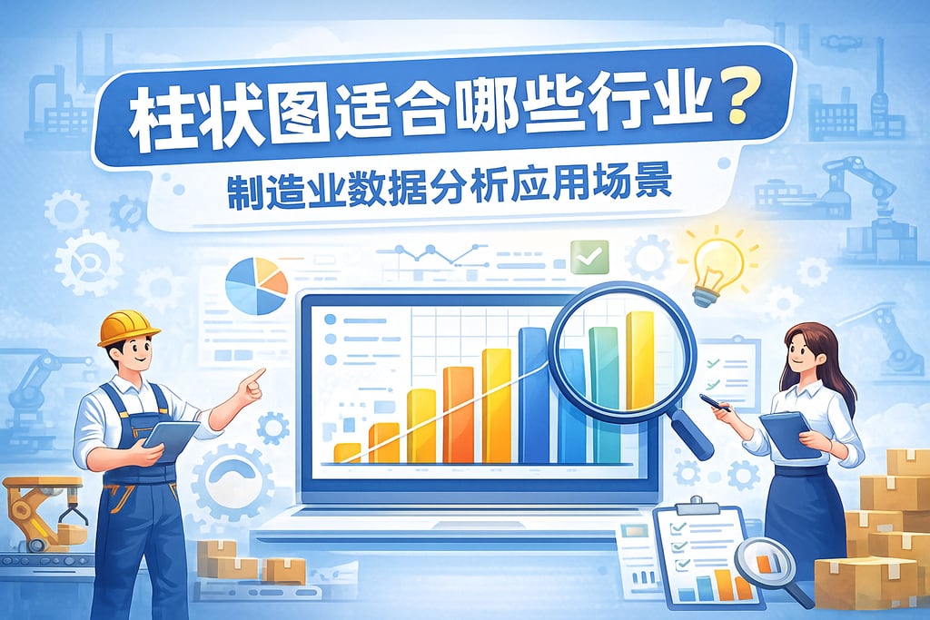 柱状图适合哪些行业？制造业数据分析应用场景