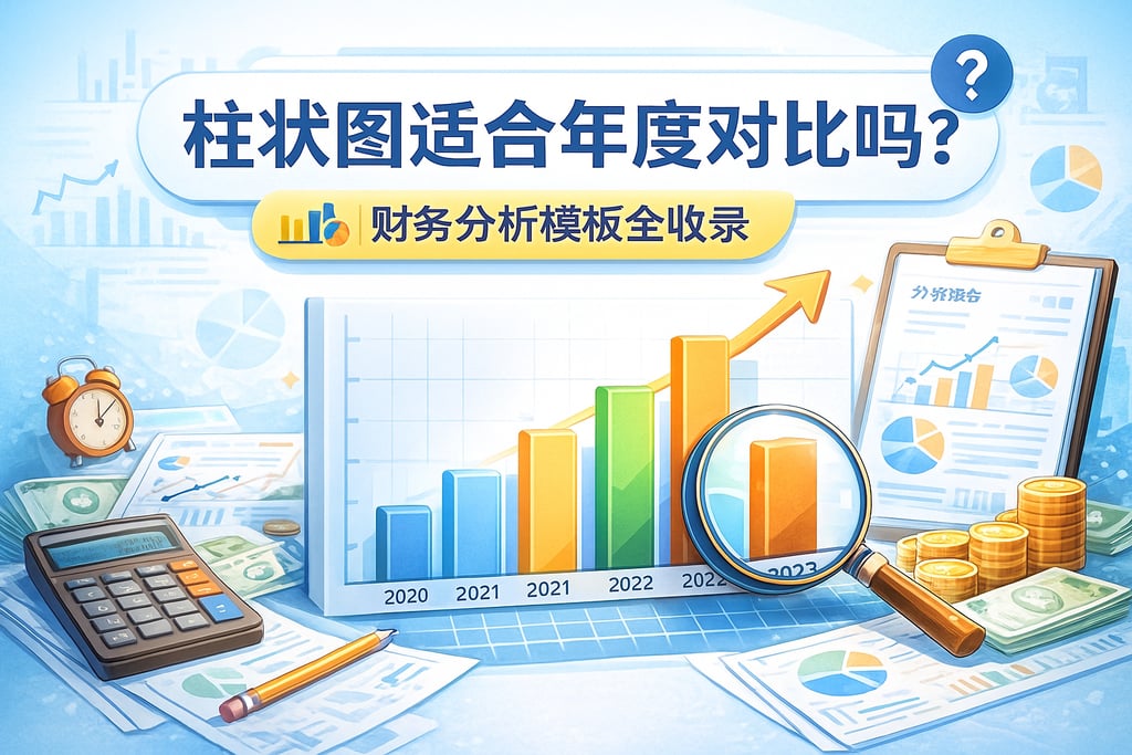 柱状图适合年度对比吗？财务分析模板全收录