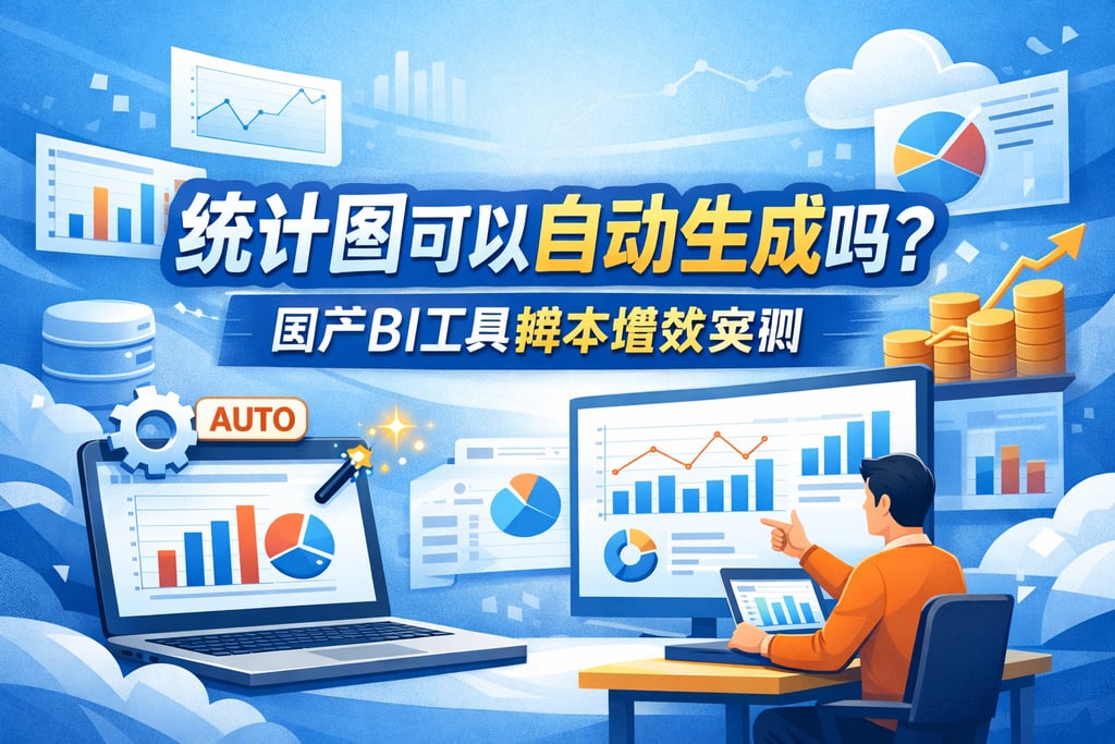 统计图可以自动生成吗？国产BI工具降本增效实测