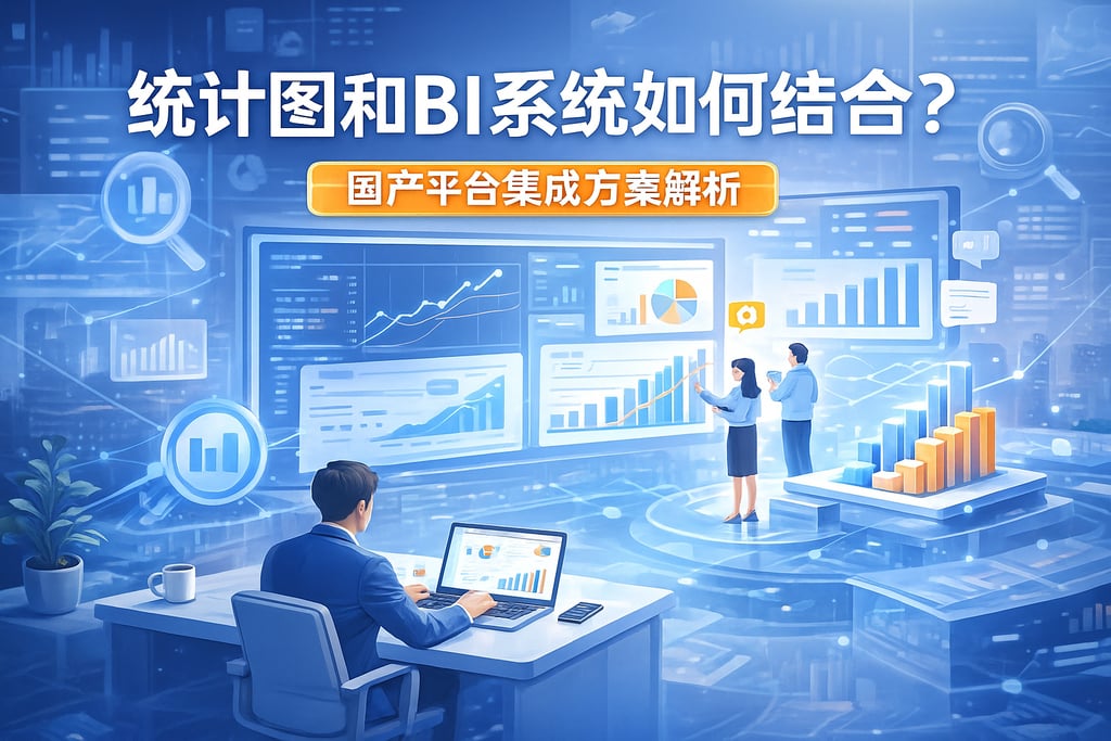统计图和BI系统如何结合？国产平台集成方案解析