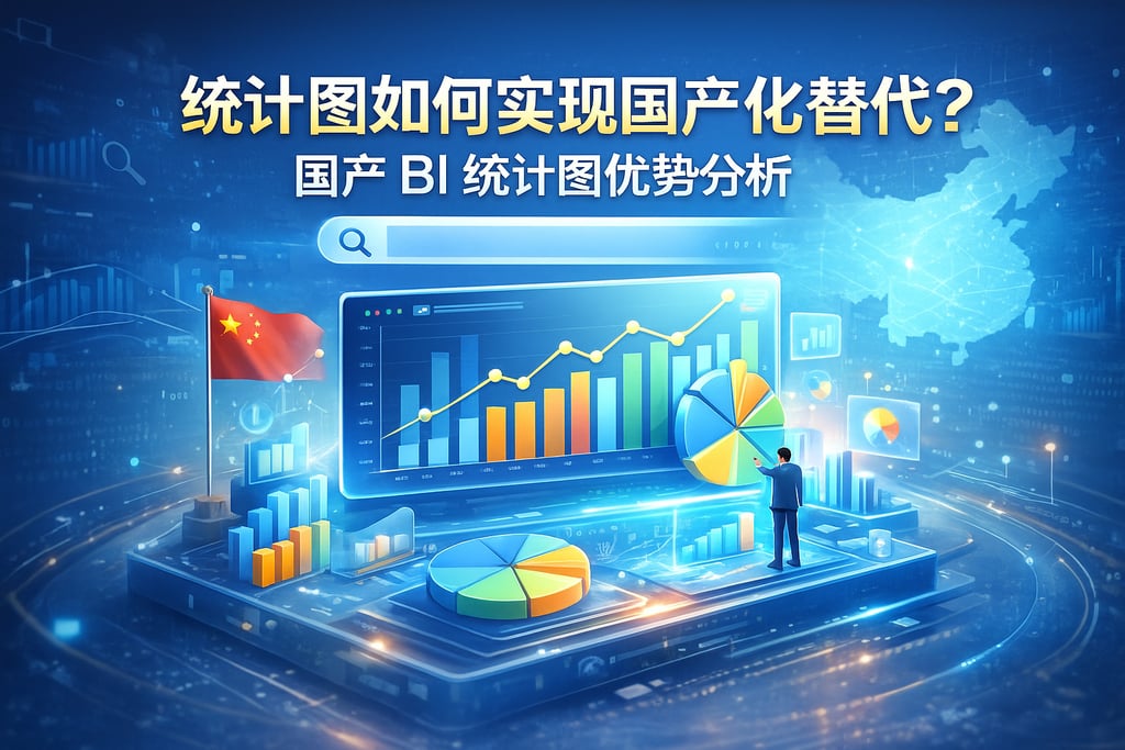 统计图如何实现国产化替代？国产BI统计图优势分析