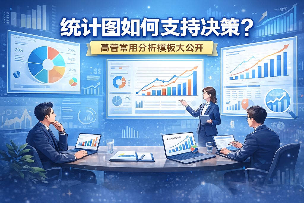 统计图如何支持决策？高管常用分析模板大公开