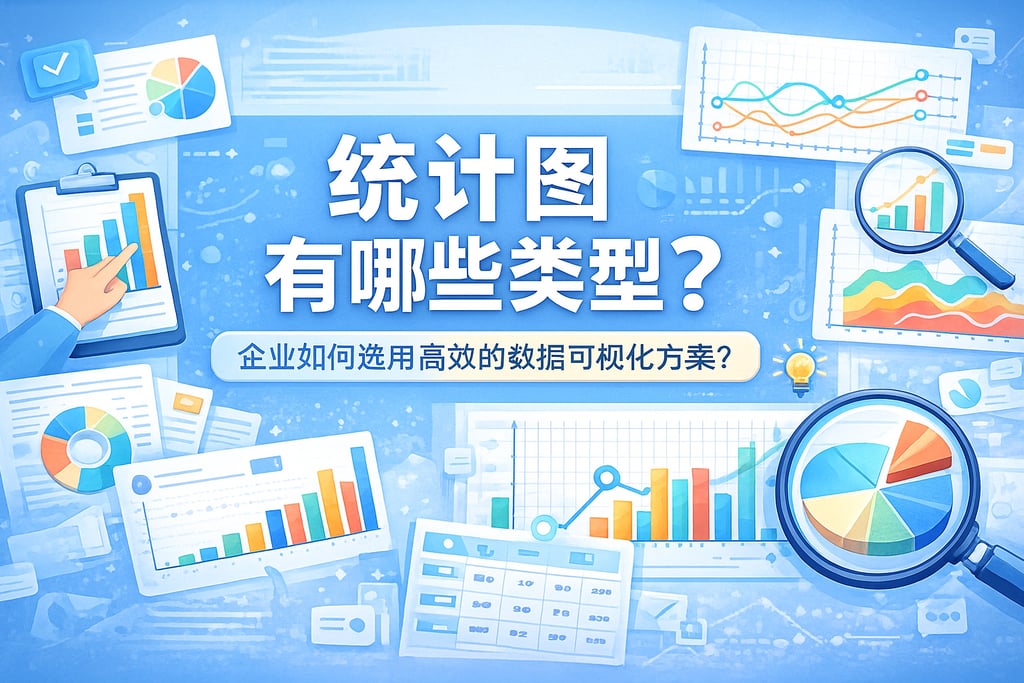 统计图有哪些类型？企业如何选用高效的数据可视化方案