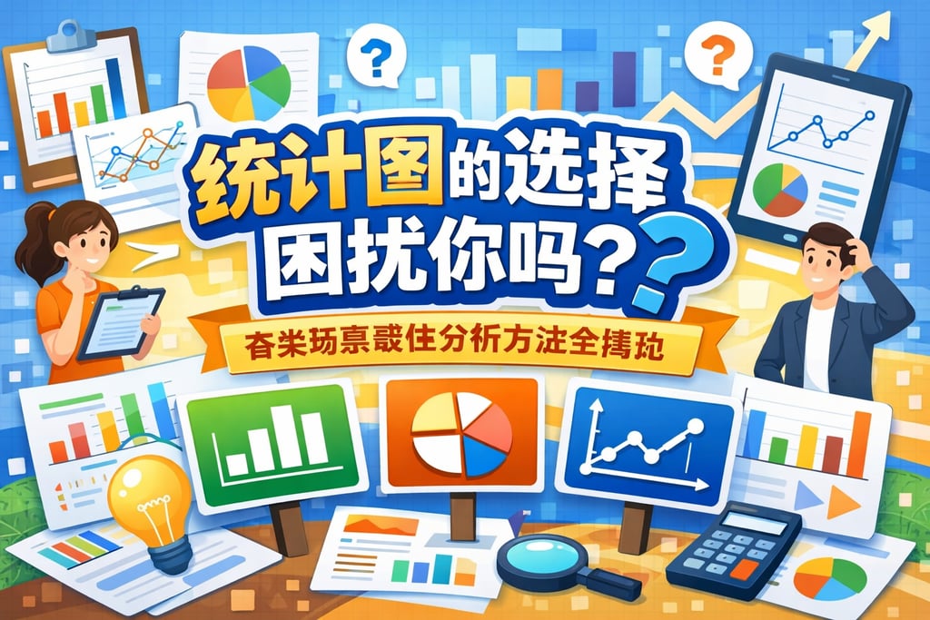 统计图的选择困扰你吗？各类场景最佳分析方法全揭秘